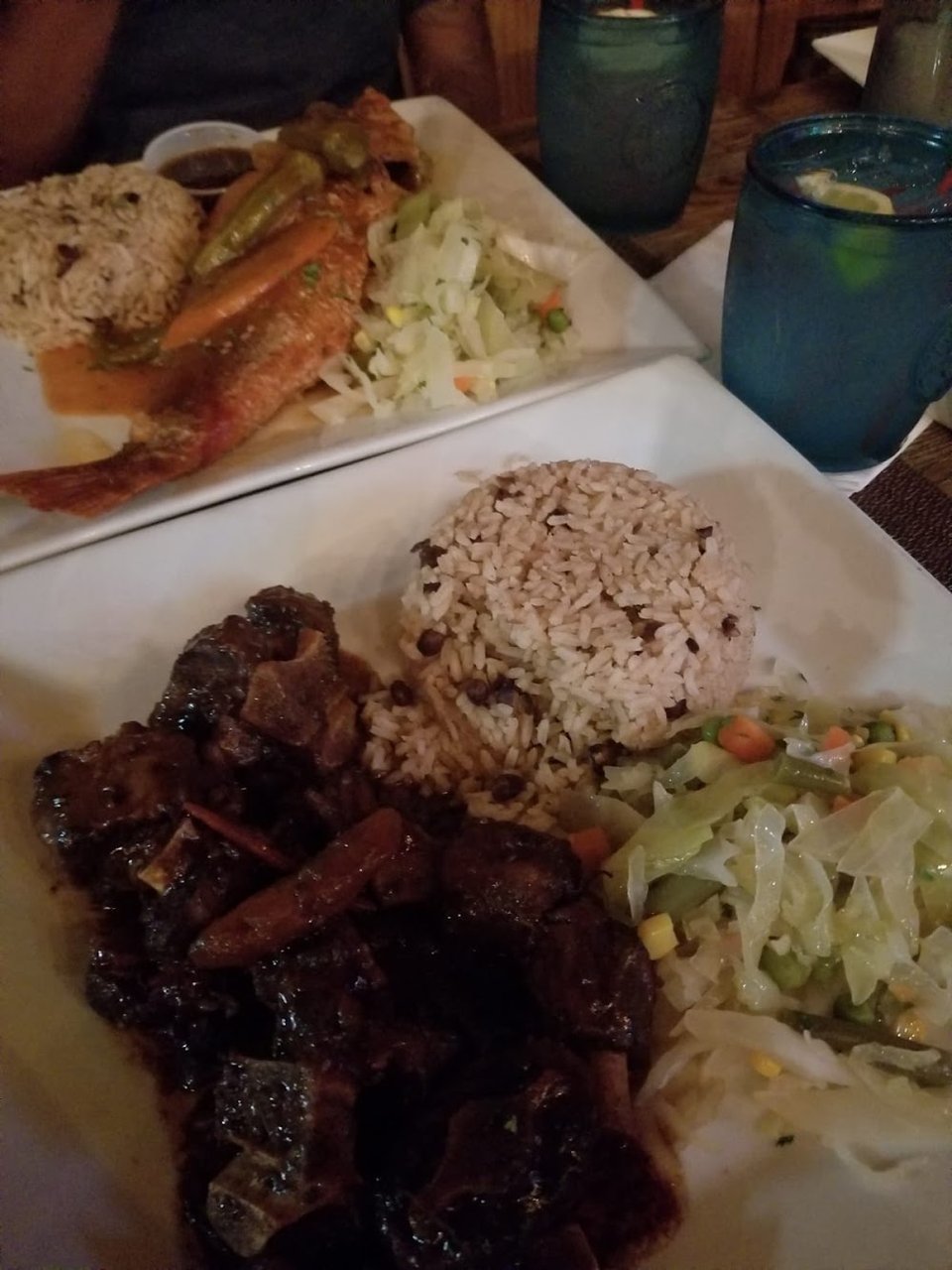 Jerk Chicken & Jerk Shrimp Salad